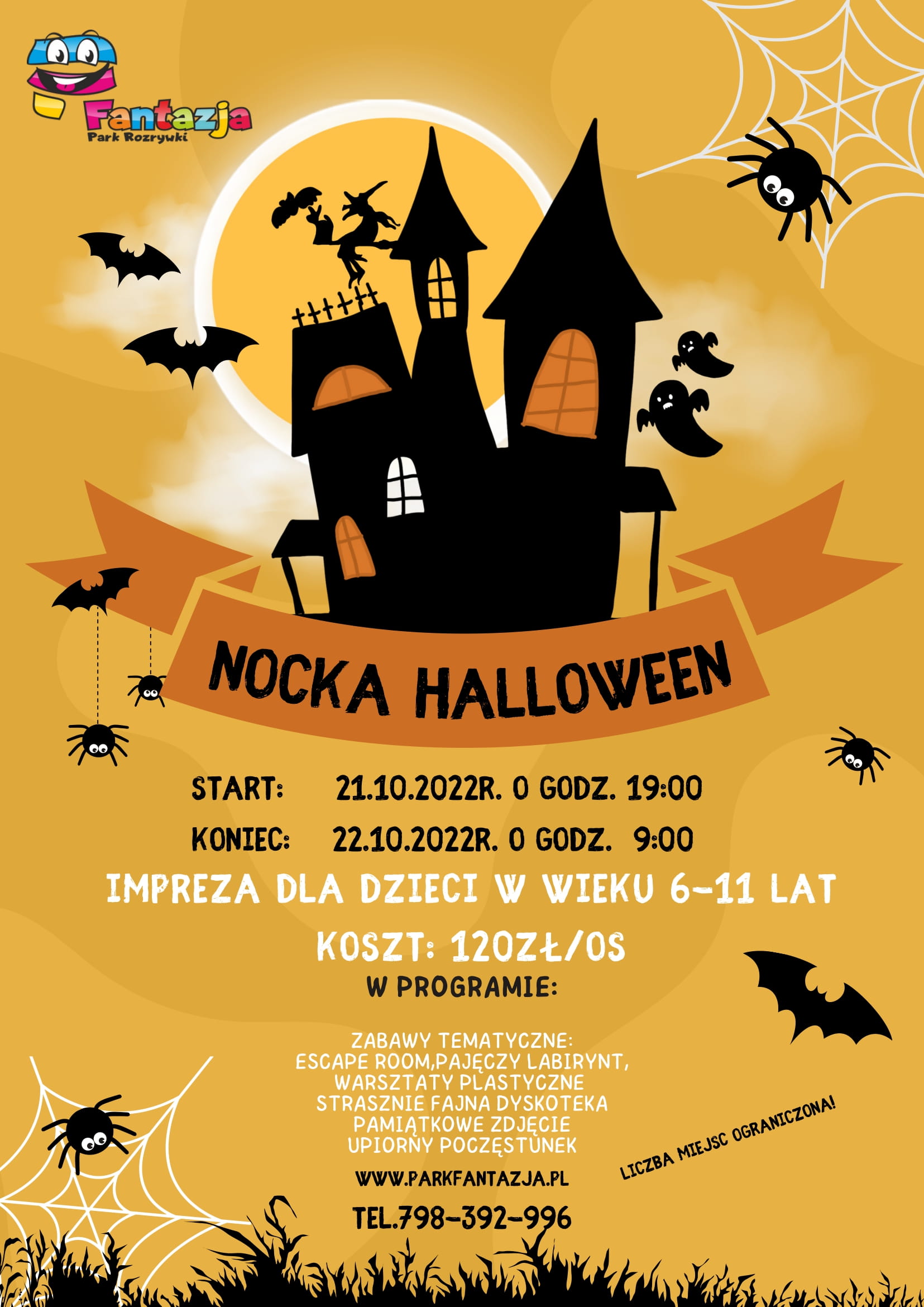 Nocka Halloween w Parku Fantazja