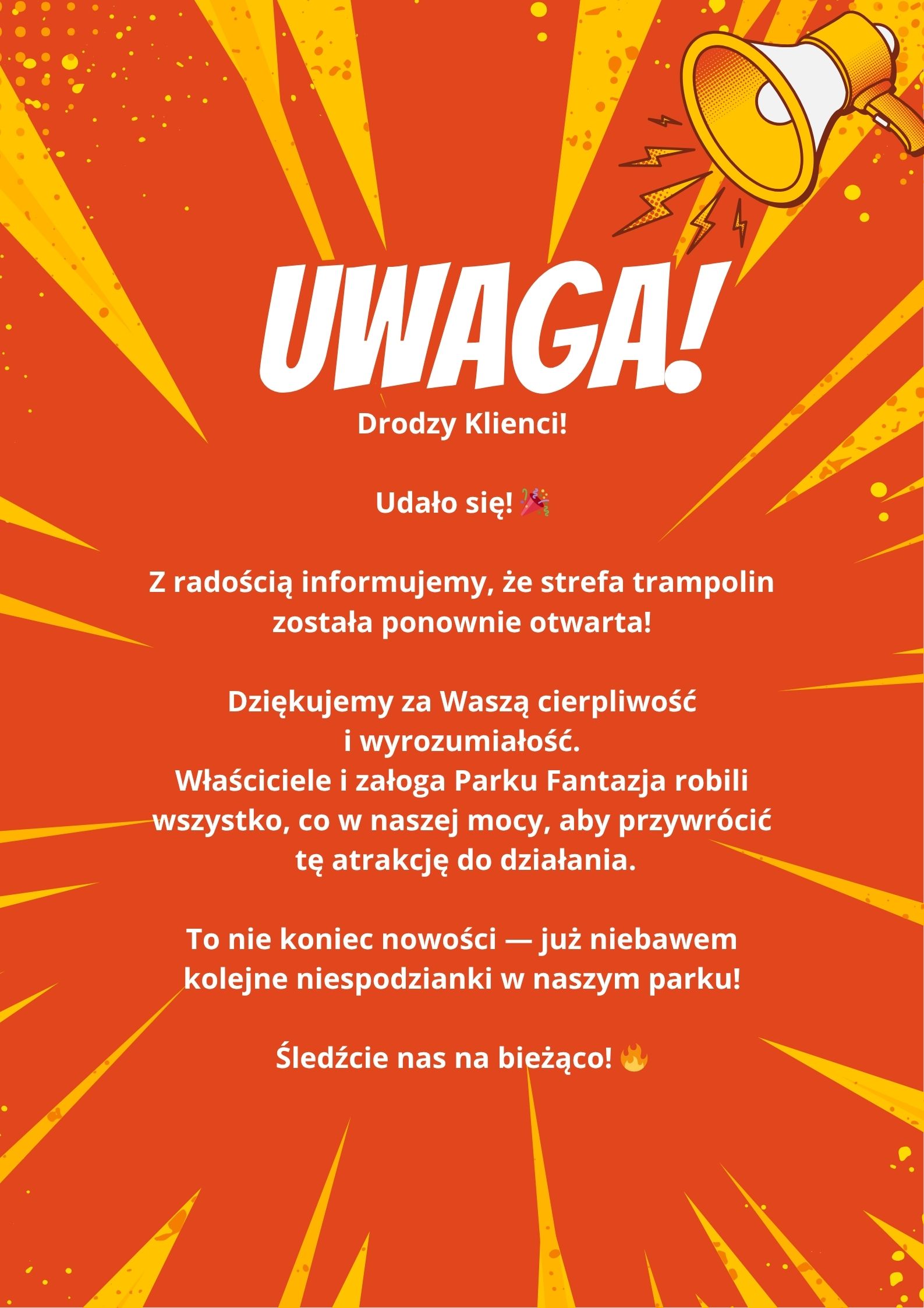 STREFA TRAMPOLIN OTWARTA