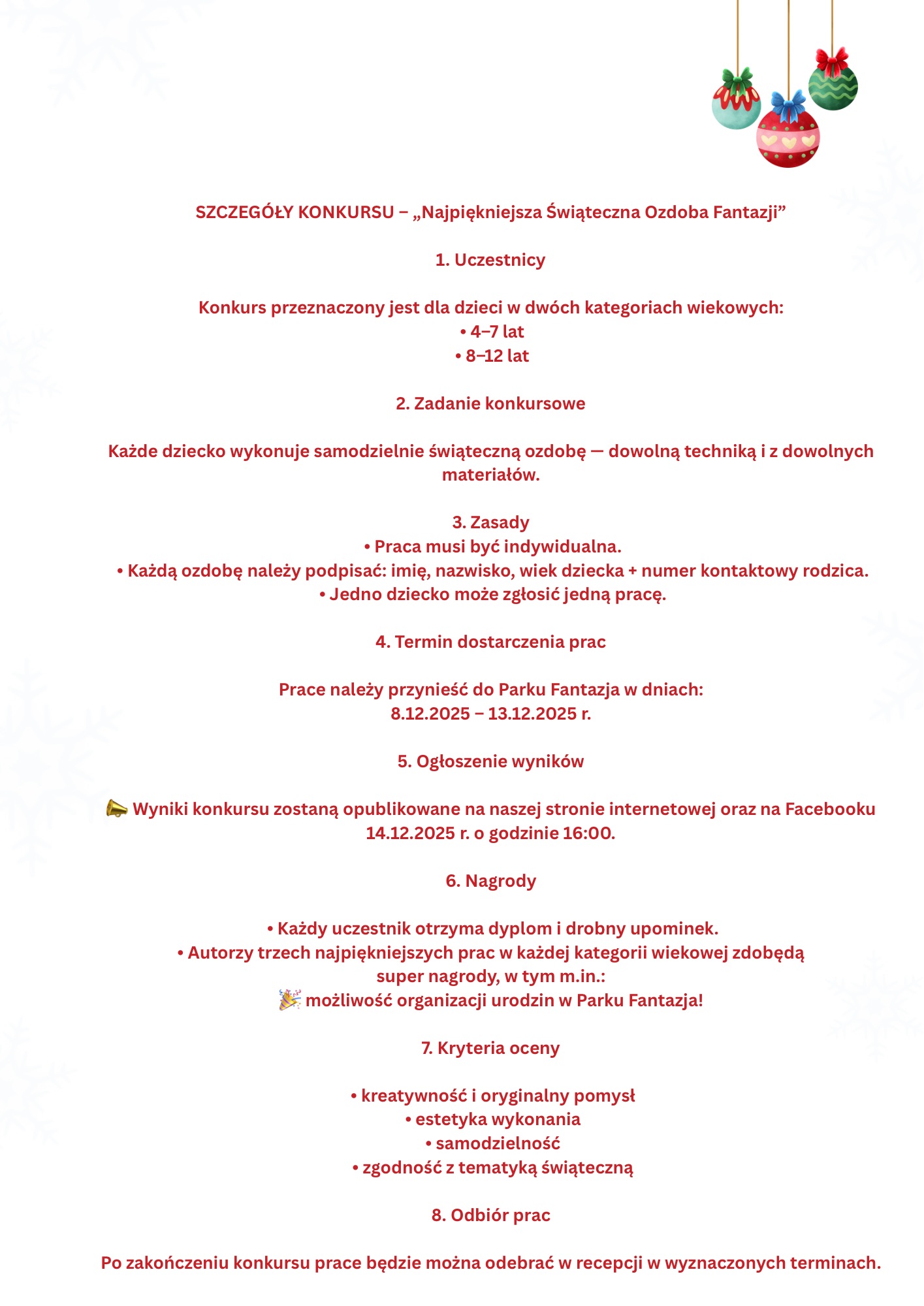 Szczegóły konkursu