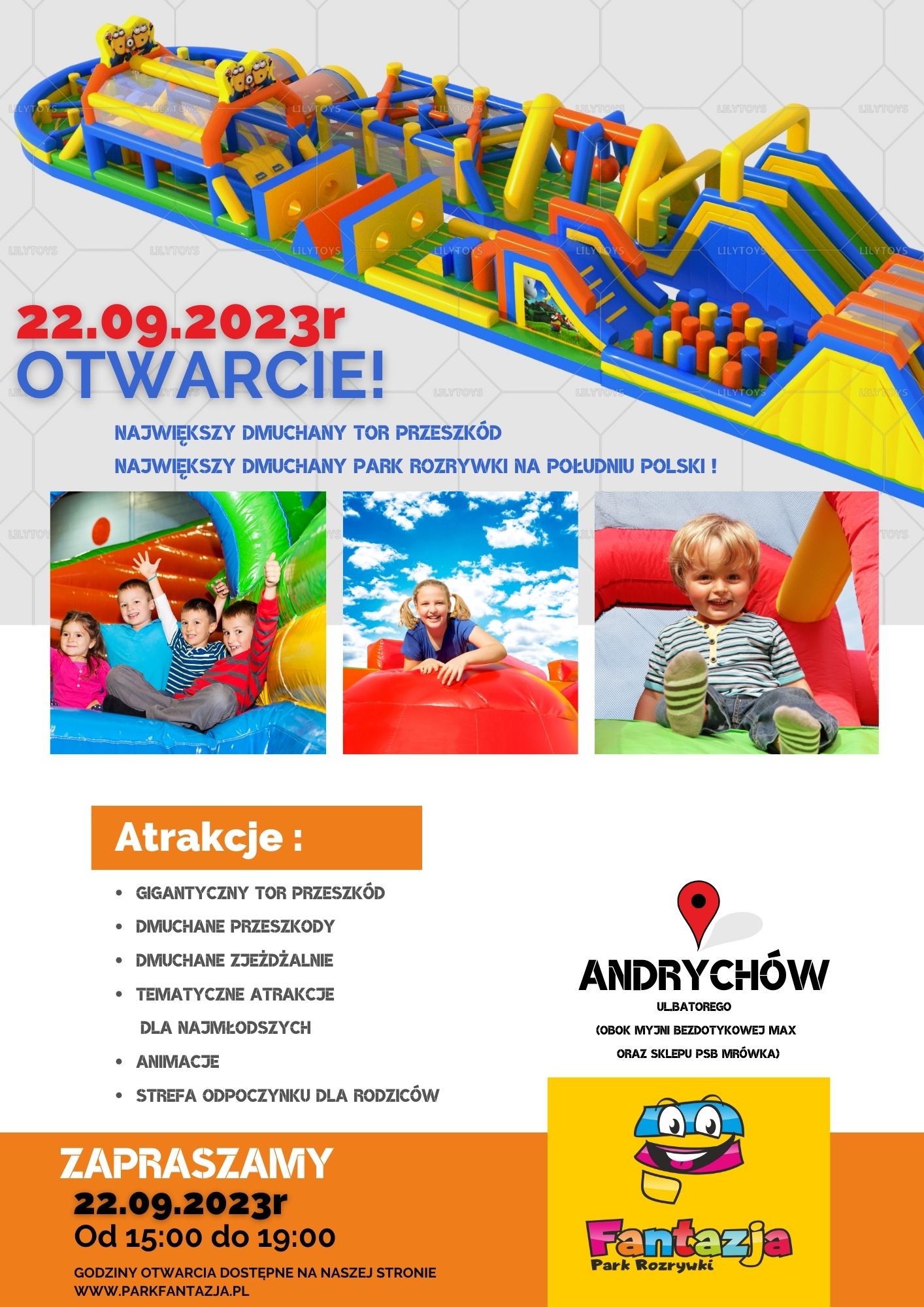 Już w piątek otwarcie nowej zewnętrznej strefy zabawy Parku Fantazja !